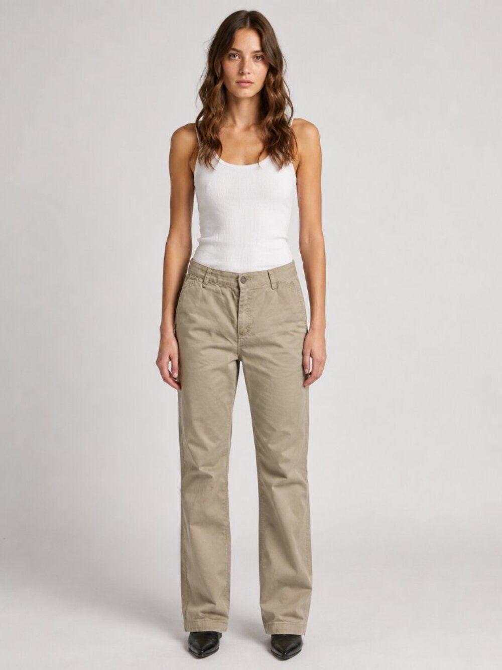 Riders by Lee Women’s 16W Khaki Tan Bootcut Pants Stretch Plus Size